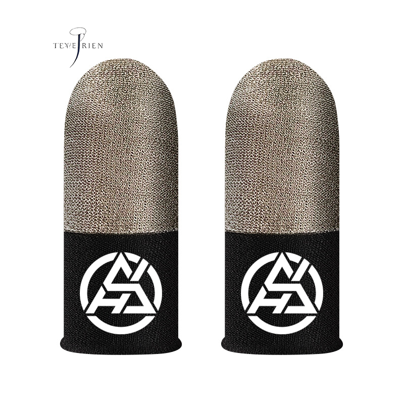 The new finger sleeve game controller is suitable for PUBG sweat and scratch sensitive touch screen game finger thumb sleeve gloves breathable and scratch resistant touch screen game thumb gloves