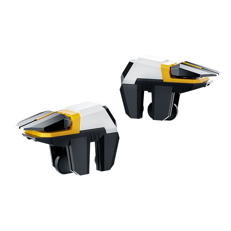 Mobile Game Triggers for iPhone/Android, Shooting Sensitive Controllers, Joystick Aiming & Shooting Triggers, for PUBG, COD, Fortnite, Zero Lag, 6 Finger Gamepads - High Sensitivity.