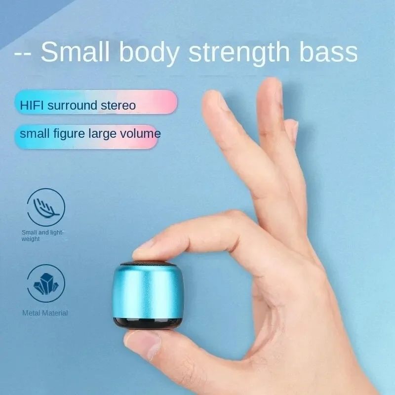 Mini Bluetooth 5.0 Speaker Wireless Hifi Stereo Sound Portable Subwoofer Outdoor Sound Music Player