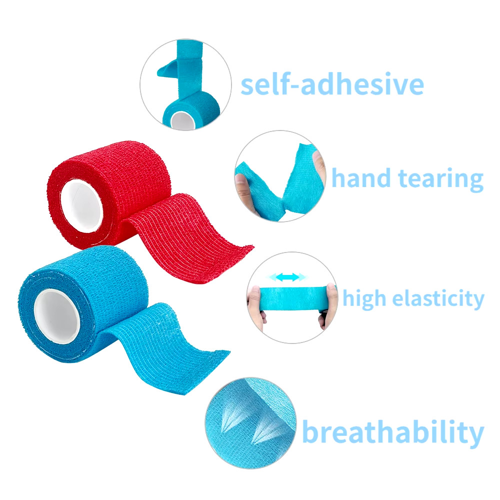 Self-adhesive elastic bandage Outdoor sports, boxing sports, wrist pads, ankle pads, elastic bandages, elastic self-adhesive binding
bring