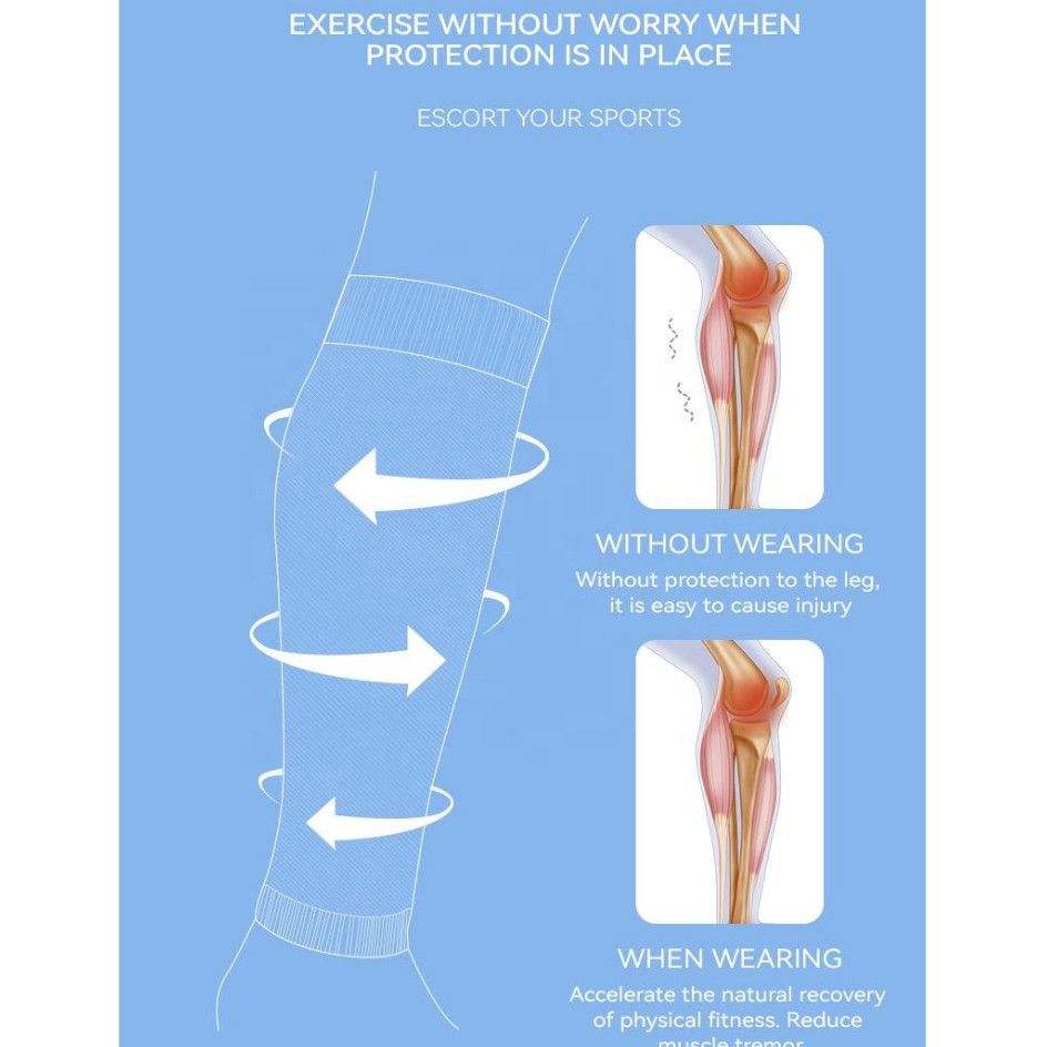 Pressure Soccer Sock Cover Adult Shin Guard Plate Leg Cover Kids Sports Leg Socks Sweat Absorbent Calf Sock Cover