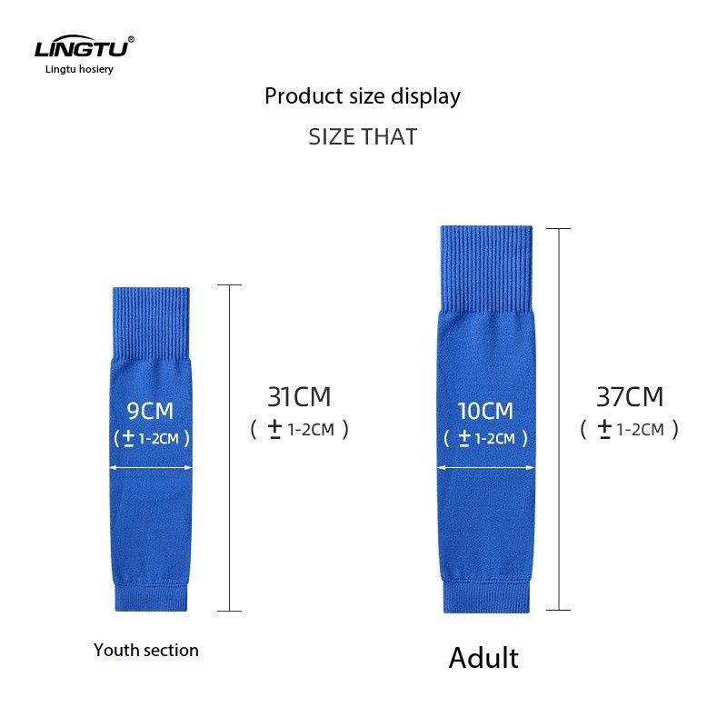 Pressure Soccer Sock Cover Adult Shin Guard Plate Leg Cover Kids Sports Leg Socks Sweat Absorbent Calf Sock Cover