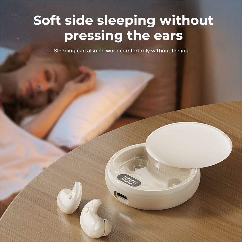 Y36 sleeping Earbuds Bluetooth 5.3 Invisible Sleep Wireless Earphone TWS Bluetooth 5.3 Headphones Hidden Earbuds IPX5 Waterproof Noise Reduction Sports Headset