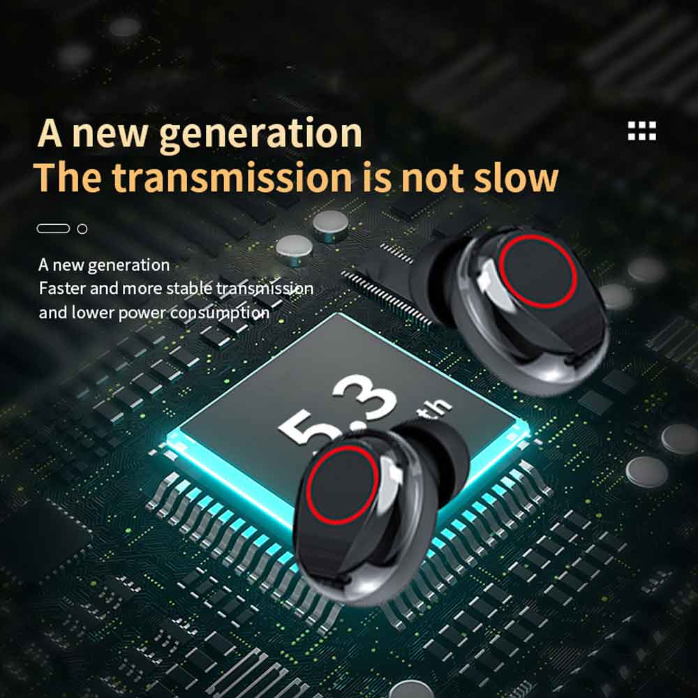 M90 Pro TWS Wireless Bluetooth 5.3 Earphone 9D Sport Stereo Earbuds LED Display Touch Control Noise Reduction gaming Hearphones With Microphone For iPhone Android