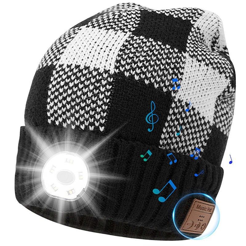 New Fashion Bluetooth Knitted Hat Autumn Winter Warm Music Headphone Cap Stereo Adult Warm Cap