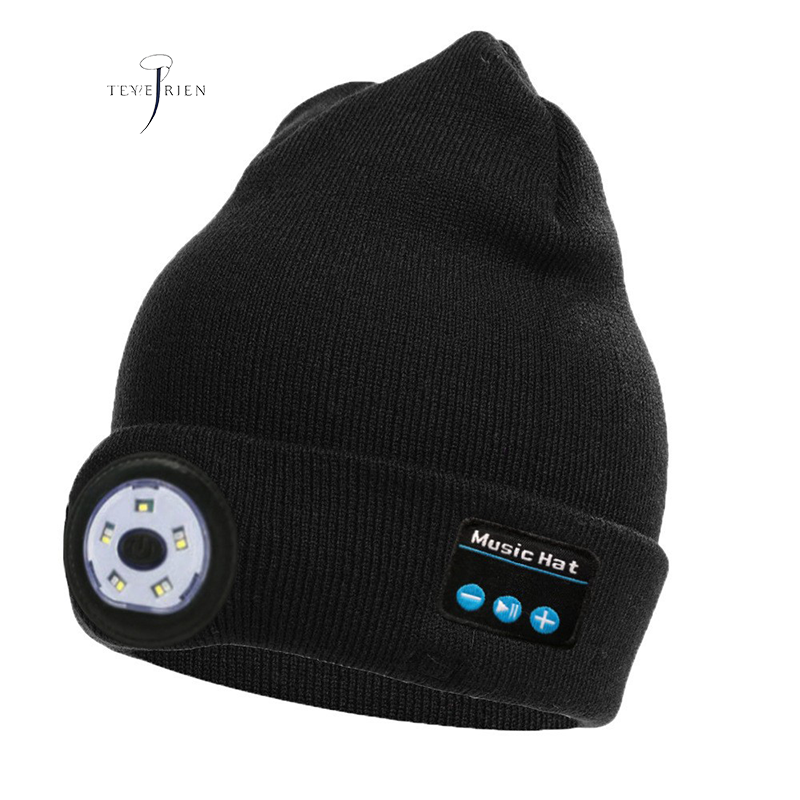 New Fashion Bluetooth Knitted Hat Autumn Winter Warm Music Headphone Cap Stereo Adult Warm Cap
