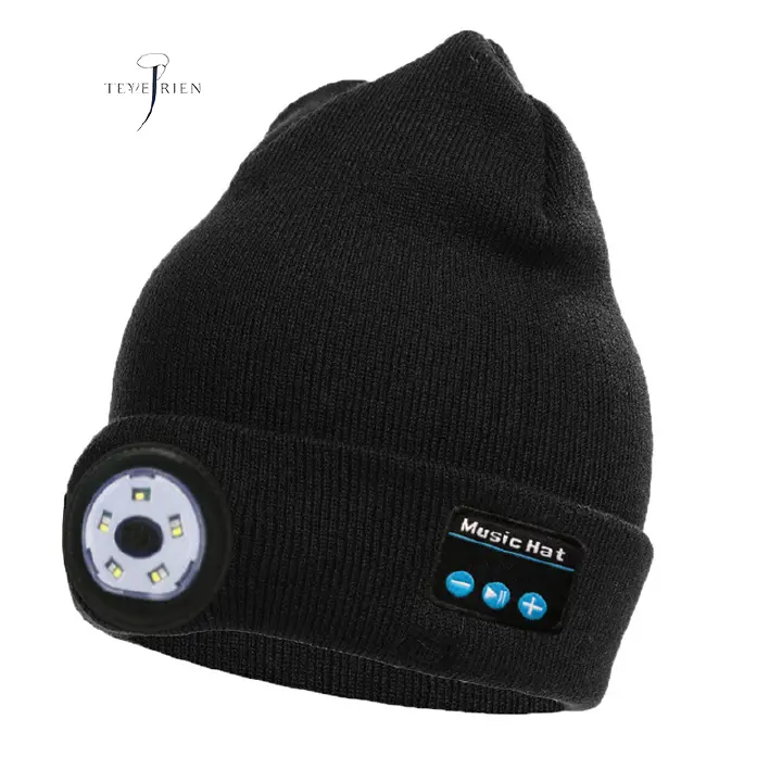 New Fashion Bluetooth Knitted Hat Autumn Winter Warm Music Headphone Cap Stereo Adult Warm Cap