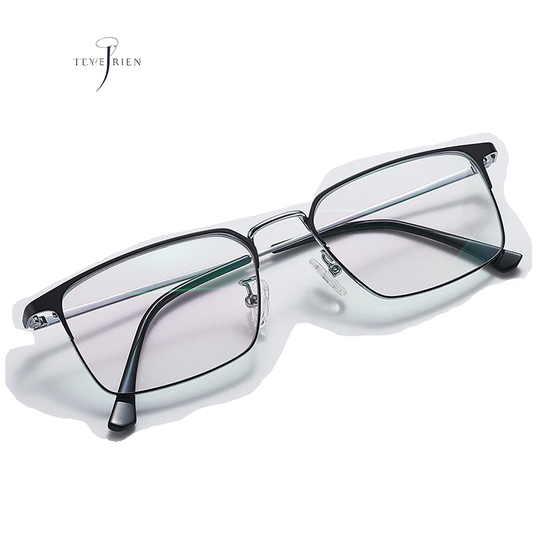 Explosive anti-blue light dual-purpose progressive multifocal pure titanium ultra-light high-definition reading glasses