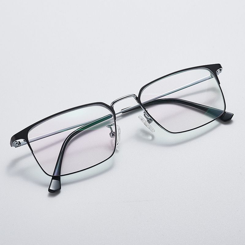 Explosive anti-blue light dual-purpose progressive multifocal pure titanium ultra-light high-definition reading glasses
