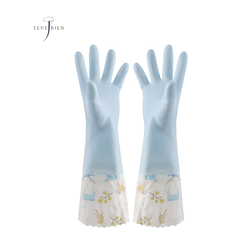 Kitchen Cleaning Gloves Dishwashing Gloves Rubber Gloves Washing Clothes Home Kitchen Durable Waterproof Gloves