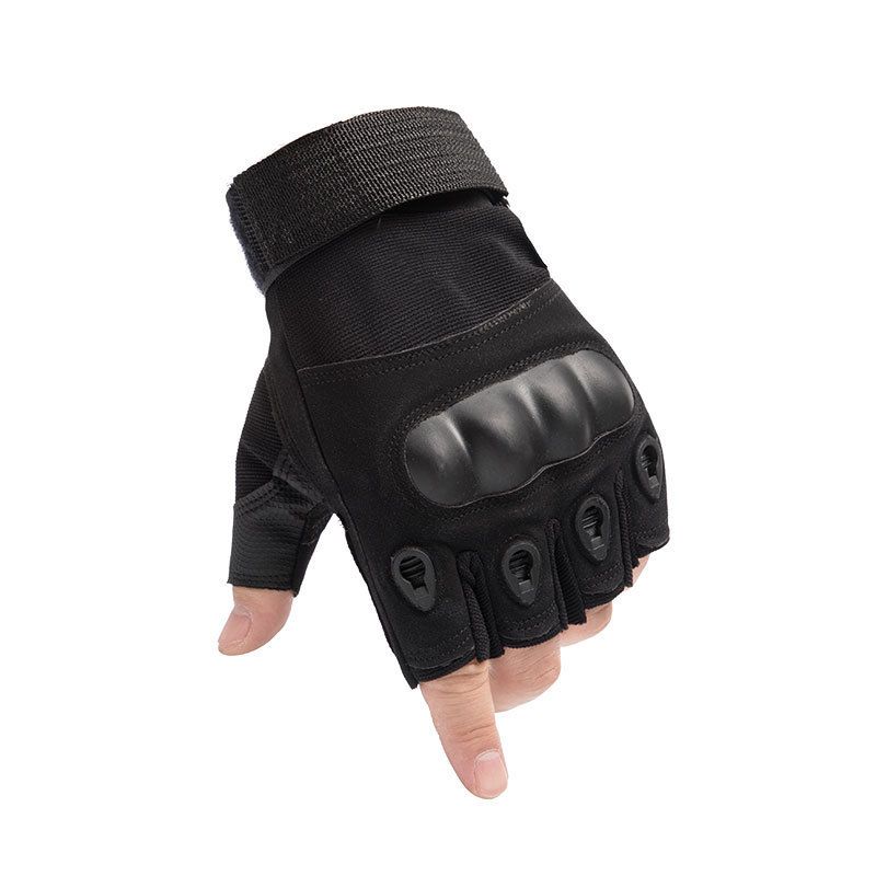 Tactical gloves half finger men's special forces combat women's riding anti-cut summer thin anti-slip wear-resistant training security gloves
