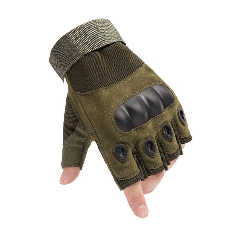 Tactical gloves half finger men's special forces combat women's riding anti-cut summer thin anti-slip wear-resistant training security gloves