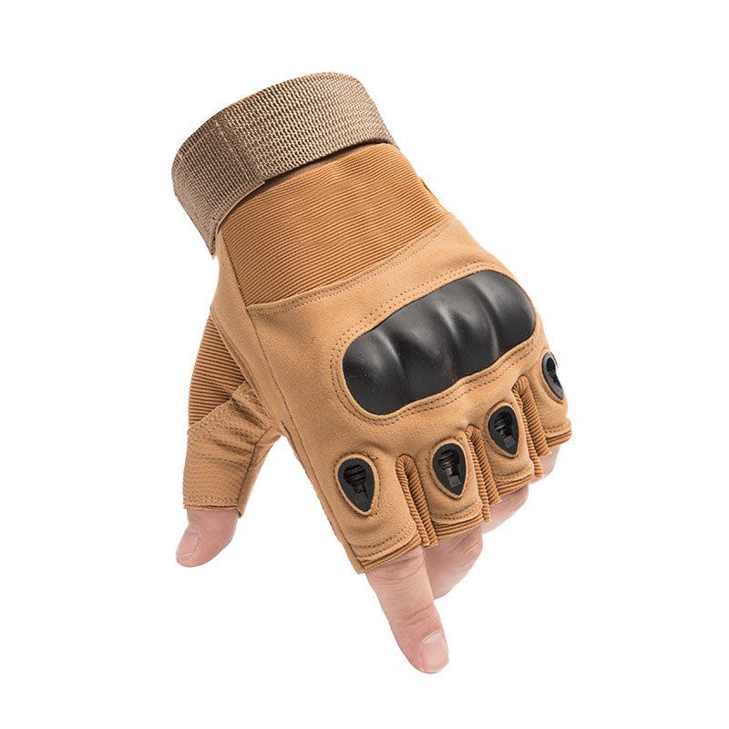 Tactical gloves half finger men's special forces combat women's riding anti-cut summer thin anti-slip wear-resistant training security gloves