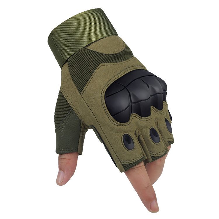 Tactical gloves half finger men's special forces combat women's riding anti-cut summer thin anti-slip wear-resistant training security gloves