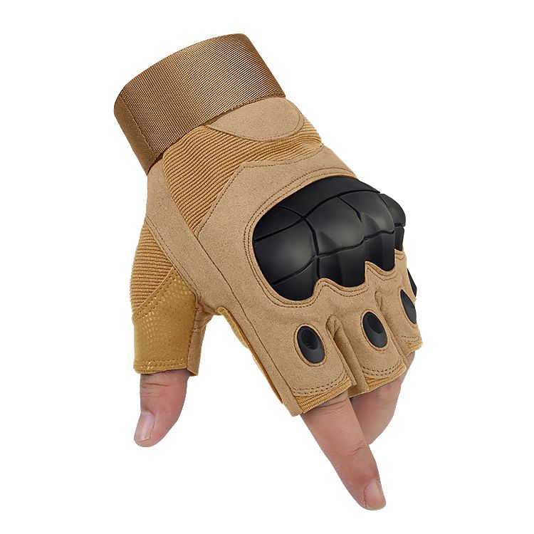 Tactical gloves half finger men's special forces combat women's riding anti-cut summer thin anti-slip wear-resistant training security gloves