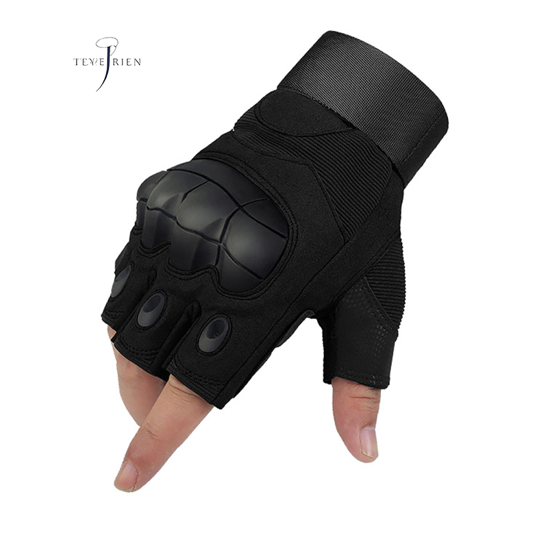Tactical gloves half finger men's special forces combat women's riding anti-cut summer thin anti-slip wear-resistant training security gloves