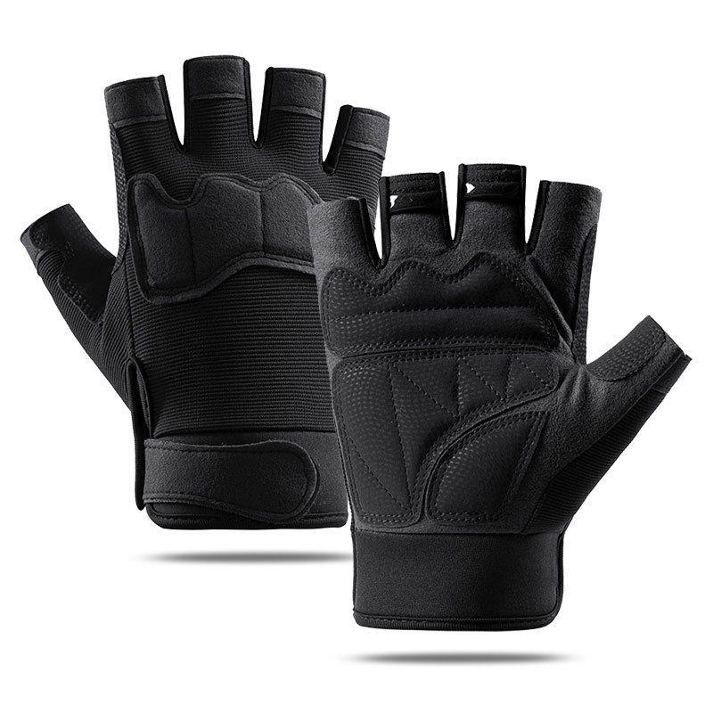Paratrooper Half-Finger Tactical Glove Male Special Forces Military Fan Outdoor Sports Cycling Mountaineering Anti-Skid Training Fitness A15B