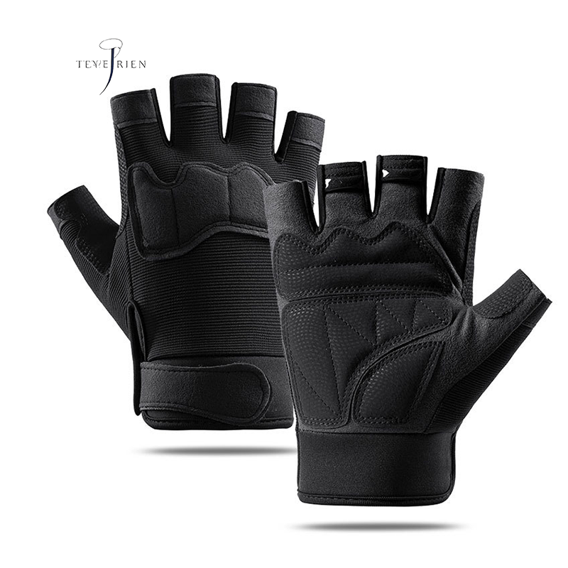 Paratrooper Half-Finger Tactical Glove Male Special Forces Military Fan Outdoor Sports Cycling Mountaineering Anti-Skid Training Fitness A15B