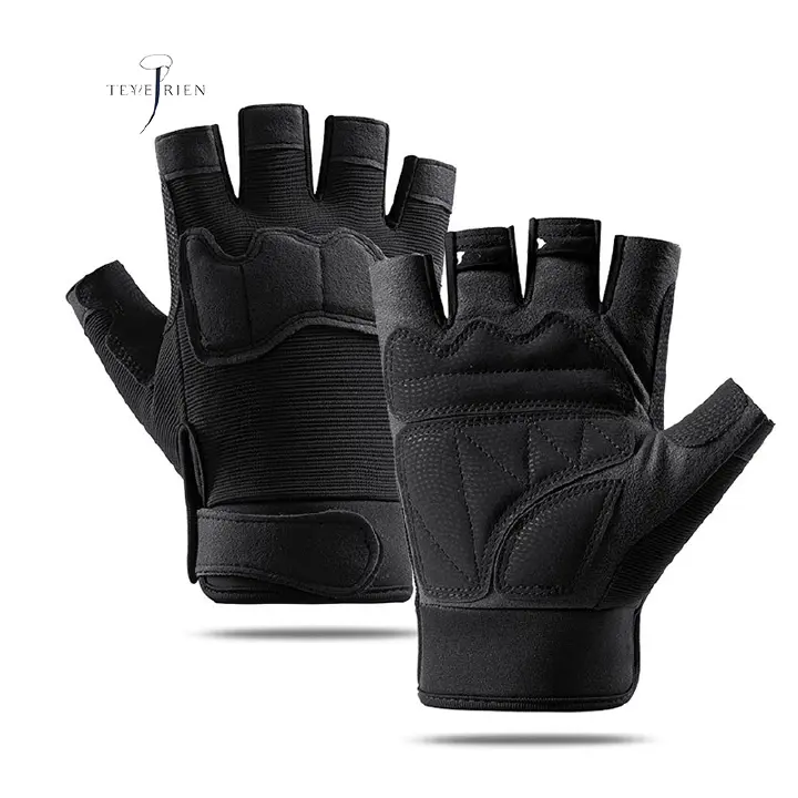 Paratrooper Half-Finger Tactical Glove Male Special Forces Military Fan Outdoor Sports Cycling Mountaineering Anti-Skid Training Fitness A15B