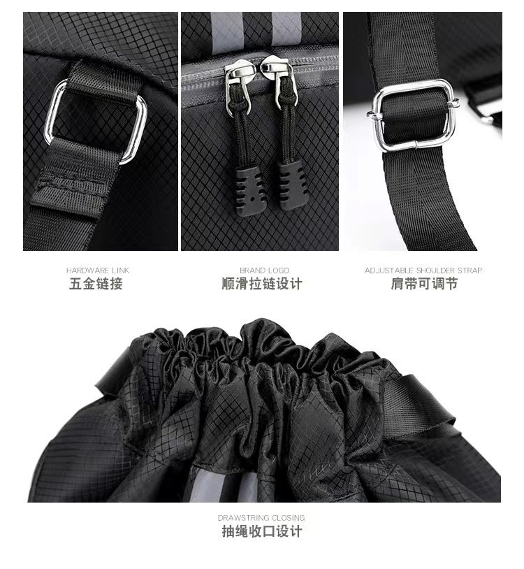 Basketball, football, volleyball, backpack, wet and dry separation, swimming bag, drawstring portable backpack, school bag, men's sports basketball storage bag