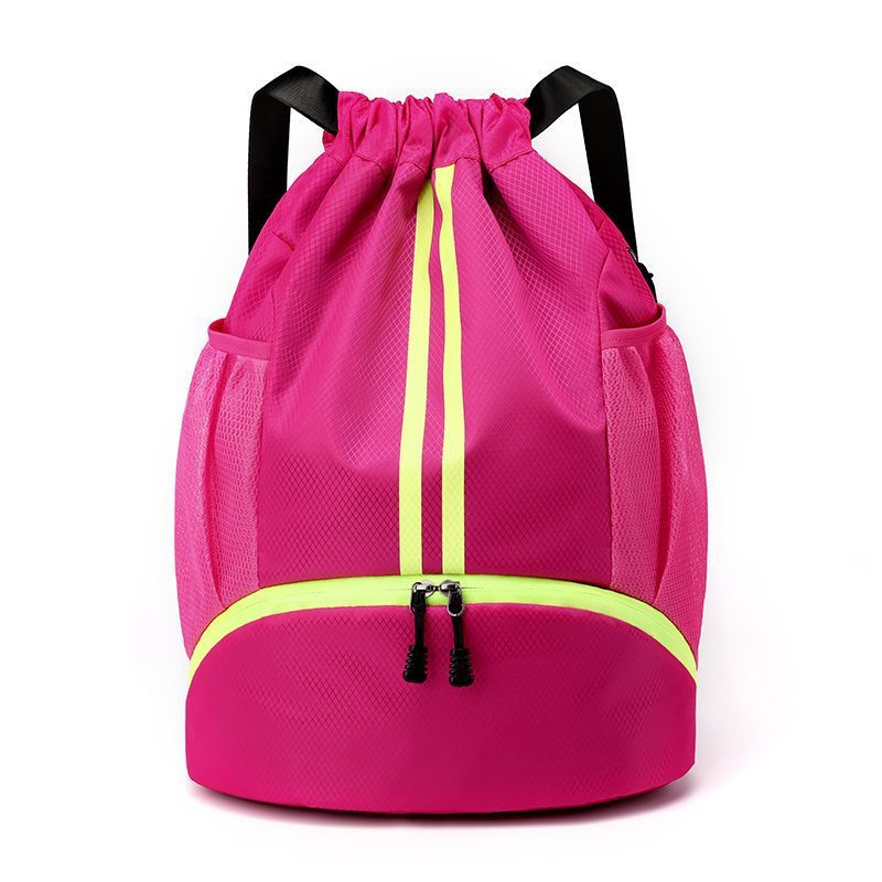 Basketball, football, volleyball, backpack, wet and dry separation, swimming bag, drawstring portable backpack, school bag, men's sports basketball storage bag