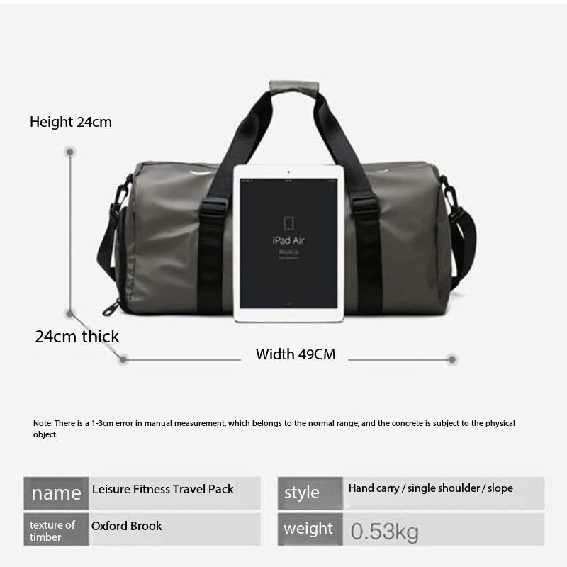 Waterproof men's bag, trolley case, handbag, clothes, gym bag, wet and dry separation, sports luxury sports backpack