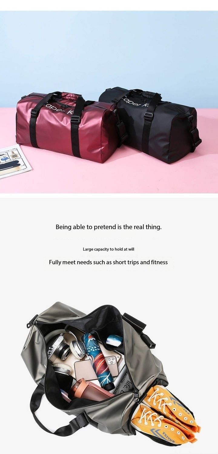 Waterproof men's bag, trolley case, handbag, clothes, gym bag, wet and dry separation, sports luxury sports backpack