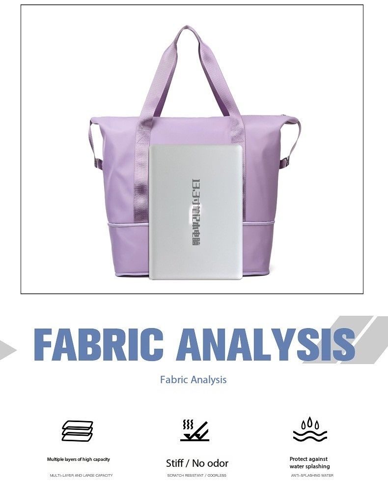 Fashionable short haul duffel bags, travel bags, large capacity storage bags, shoulder bags, women's sports yoga