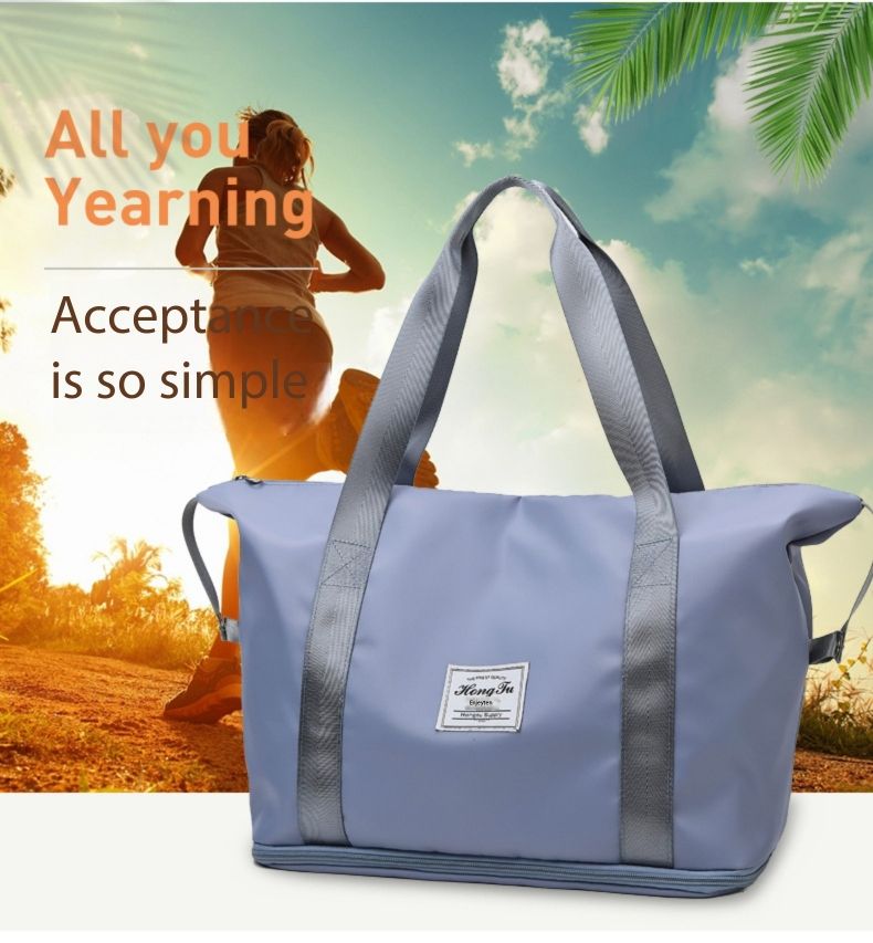 Fashionable short haul duffel bags, travel bags, large capacity storage bags, shoulder bags, women's sports yoga