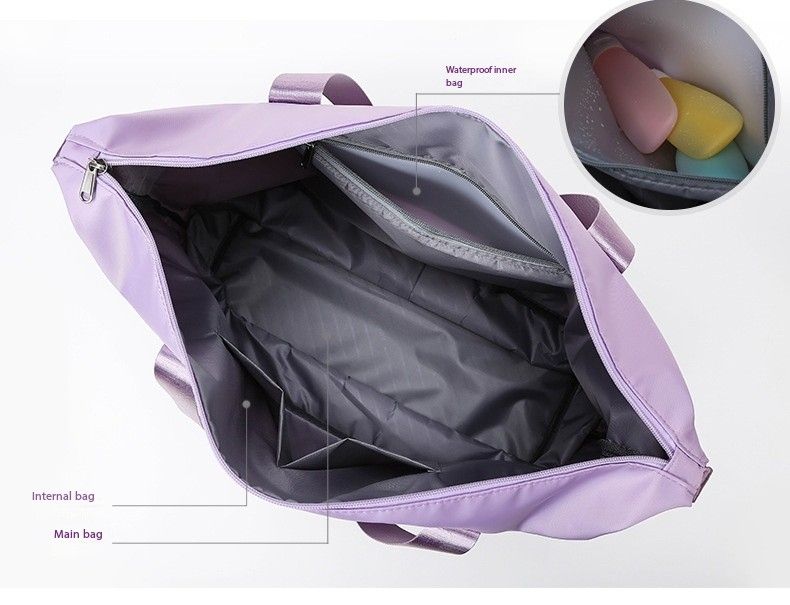 Fashionable short haul duffel bags, travel bags, large capacity storage bags, shoulder bags, women's sports yoga