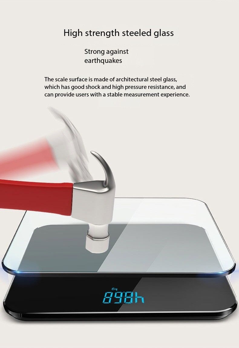 Weighing scale, bathroom scale, electronic digital scale
Home Smart Charging Hidden Screen Weight Scale Healthy Weight Loss Body Scale Solid Color Precision Electronic Weigher