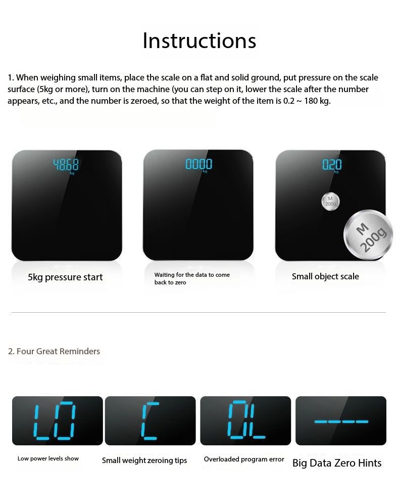 Weighing scale, bathroom scale, electronic digital scale
Home Smart Charging Hidden Screen Weight Scale Healthy Weight Loss Body Scale Solid Color Precision Electronic Weigher