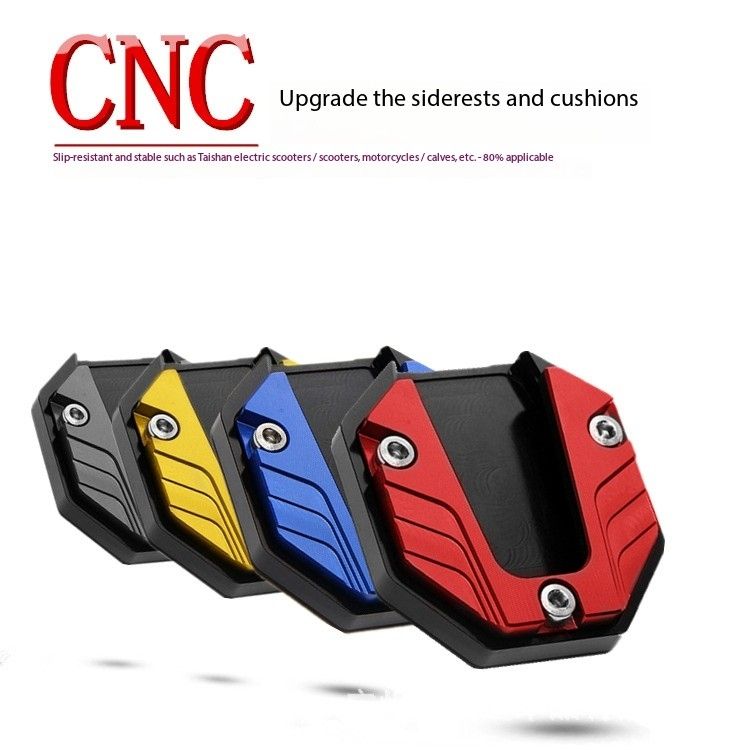 Universal Scooter Motorcycle Bike Kickstand Extender Foot Side Stand Extension Pad Support Plate Anti-skid Enlarge