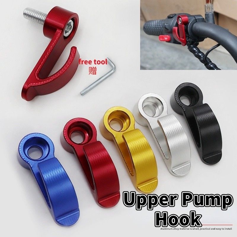 New E-bike Motorcycle Modified Upper Pump Side Hook UQI U+B Side Helmet Hook N1S Storage Hook CNC Aluminum Alloy Pump Side Hook 6 Color Hook