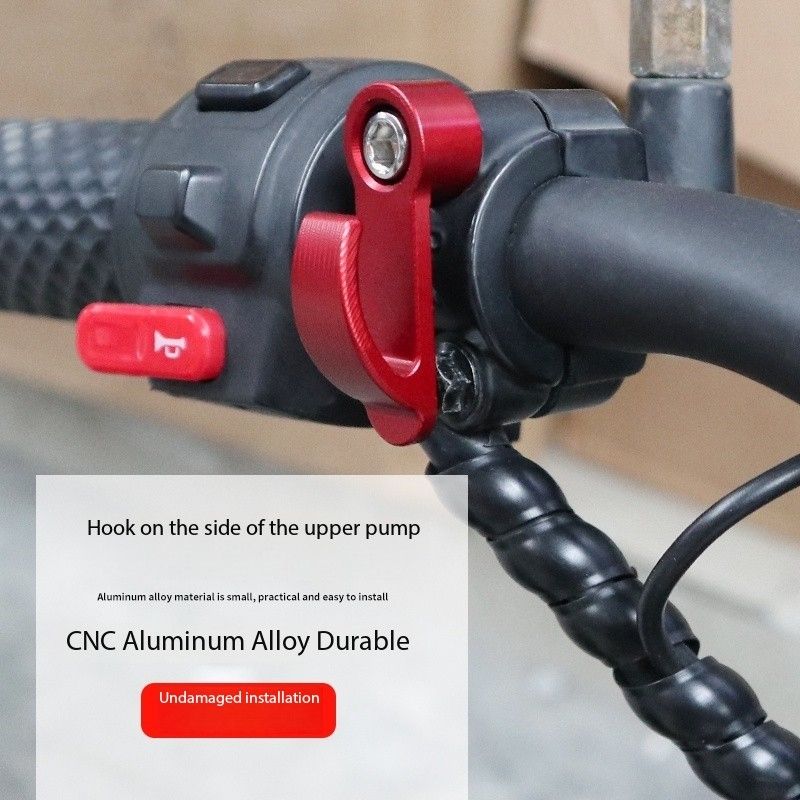 New E-bike Motorcycle Modified Upper Pump Side Hook UQI U+B Side Helmet Hook N1S Storage Hook CNC Aluminum Alloy Pump Side Hook 6 Color Hook