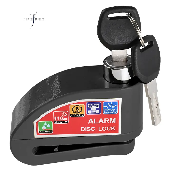 Motorcycle alarm lock security anti-theft disk brake alarm Aluminum alloy security anti-theft motorcycle bicycle accessories