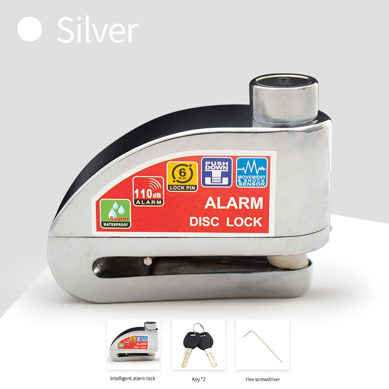 Motorcycle alarm lock security anti-theft disk brake alarm Aluminum alloy security anti-theft motorcycle bicycle accessories