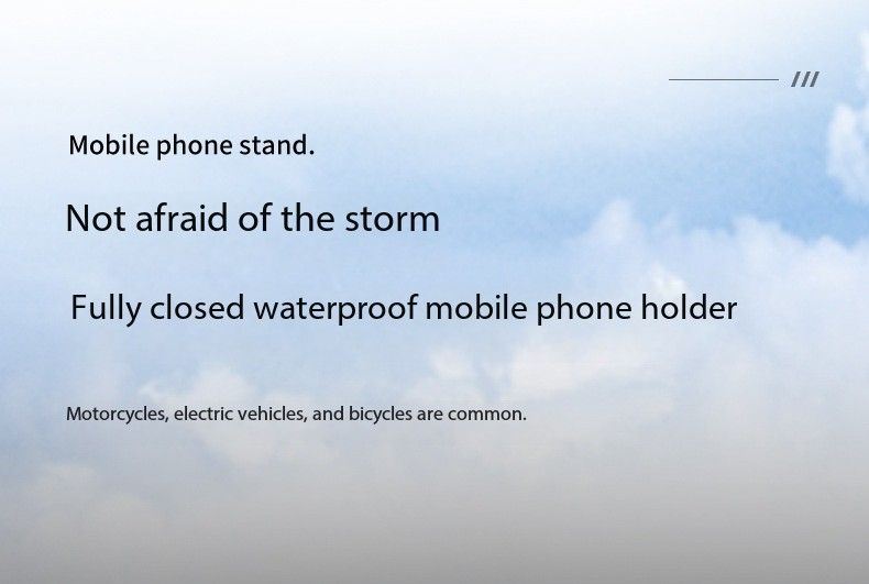 Waterproof bike mobile phone stand Electric bike motorcycle general navigation stand mountain bike waterproof bag
