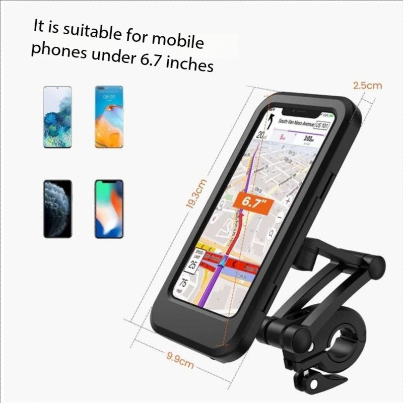 Waterproof bike mobile phone stand Electric bike motorcycle general navigation stand mountain bike waterproof bag