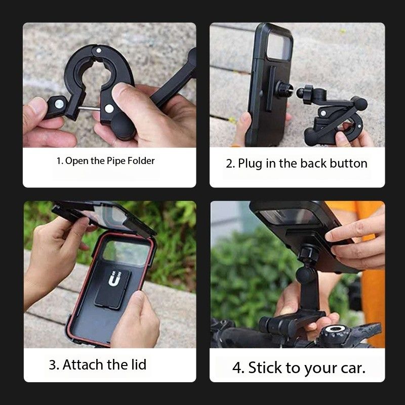Waterproof bike mobile phone stand Electric bike motorcycle general navigation stand mountain bike waterproof bag