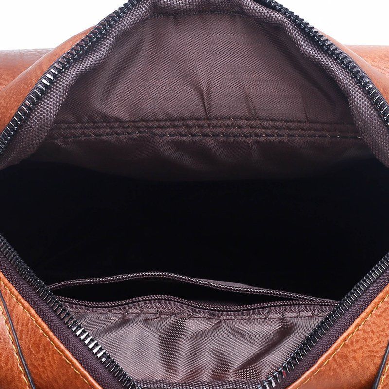 Crossbody bag Men's shoulder bag Retro vertical portable business men's bag Casual men's leather bag crossbody shoulder bag