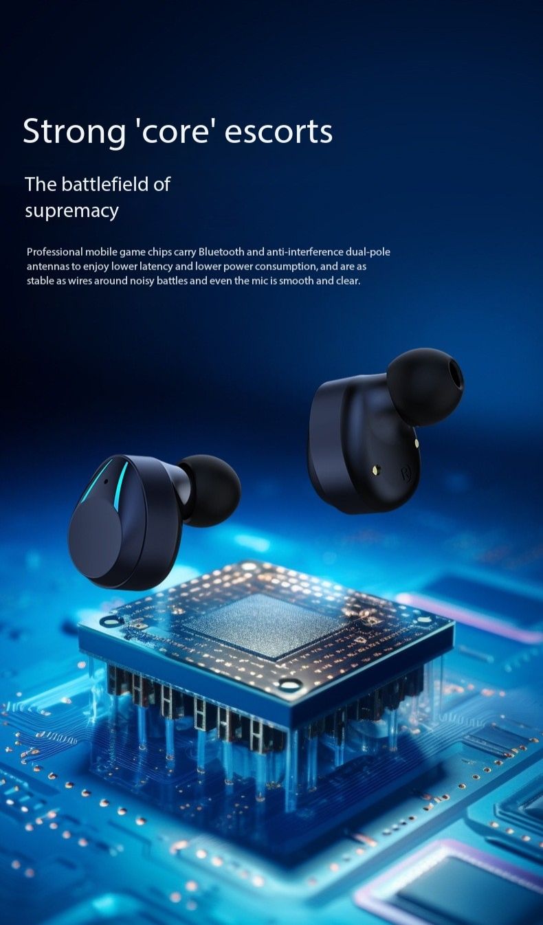 Earphones Bluetooth earphones M10HIFI sound quality F9 Large digital display N41 wireless earphones
