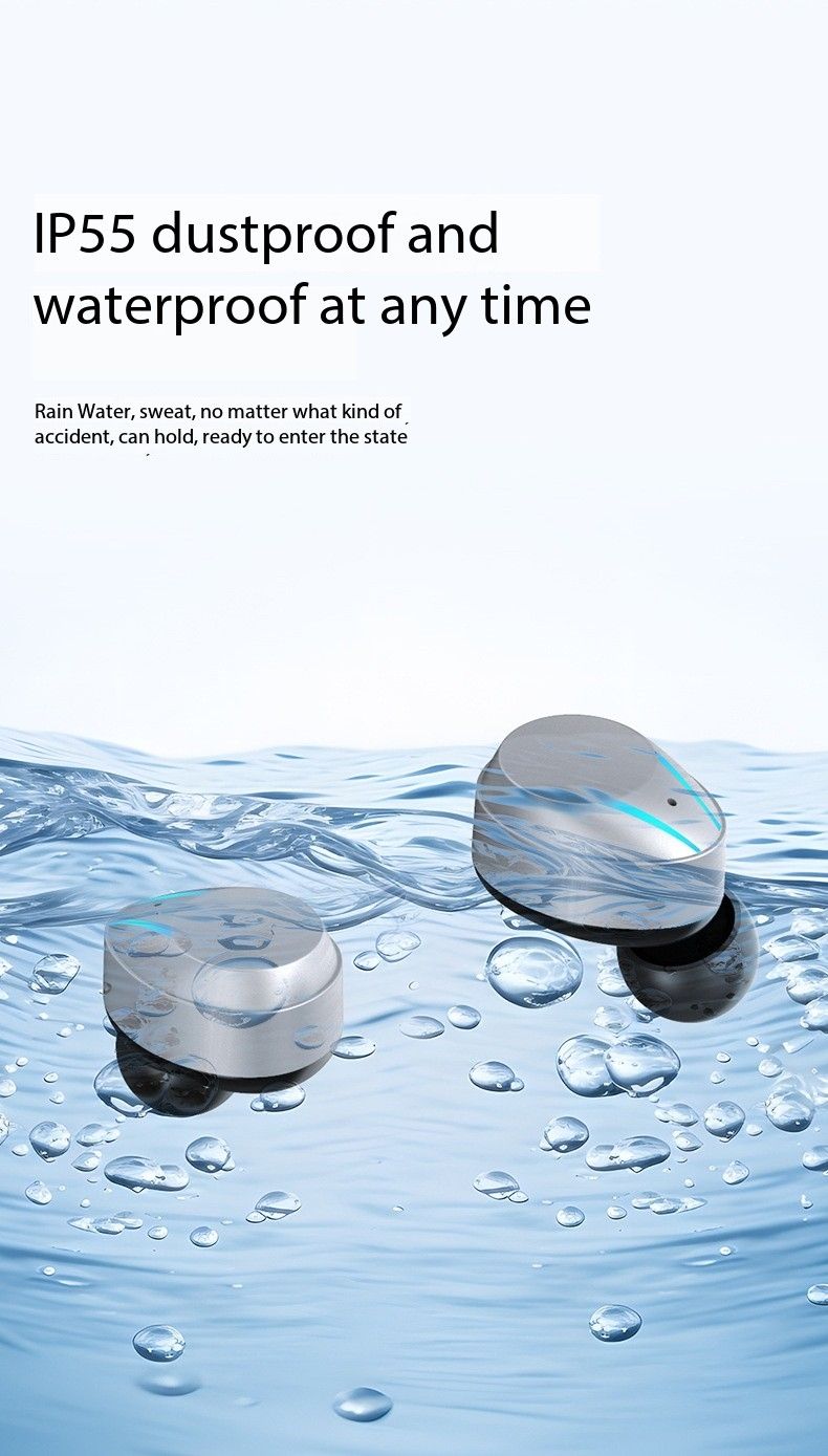 Earphones Bluetooth earphones M10HIFI sound quality F9 Large digital display N41 wireless earphones