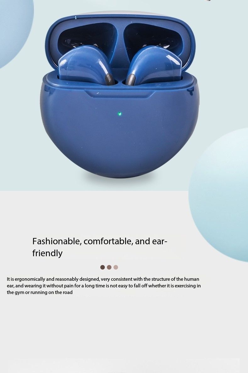 Bluetooth Headsets Pro6 Stereo Wireless 5.3TWS in-ear sports headsets pro6 wireless headsets