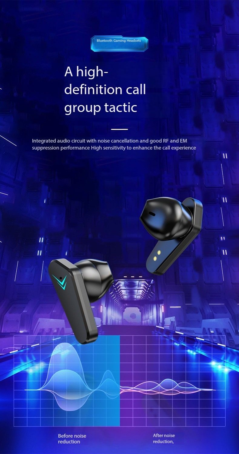 Bluetooth headset X15 new esports ultra long life large power wireless noise reduction for a long time wear no pain in the ear