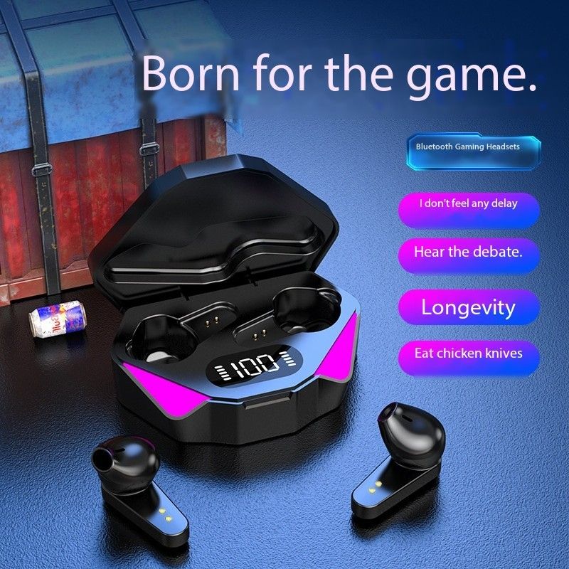 Bluetooth headset X15 new esports ultra long life large power wireless noise reduction for a long time wear no pain in the ear