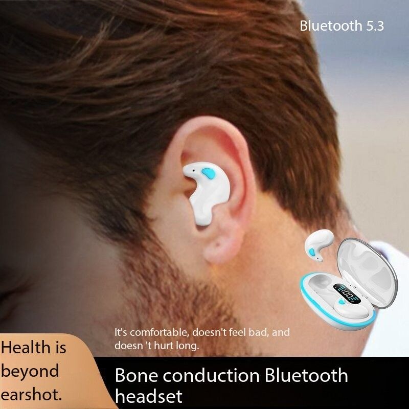 X55 Sleep headphones Bone Conduction mini noise cancelling digital display ultra long life Macaron Bluetooth headphones