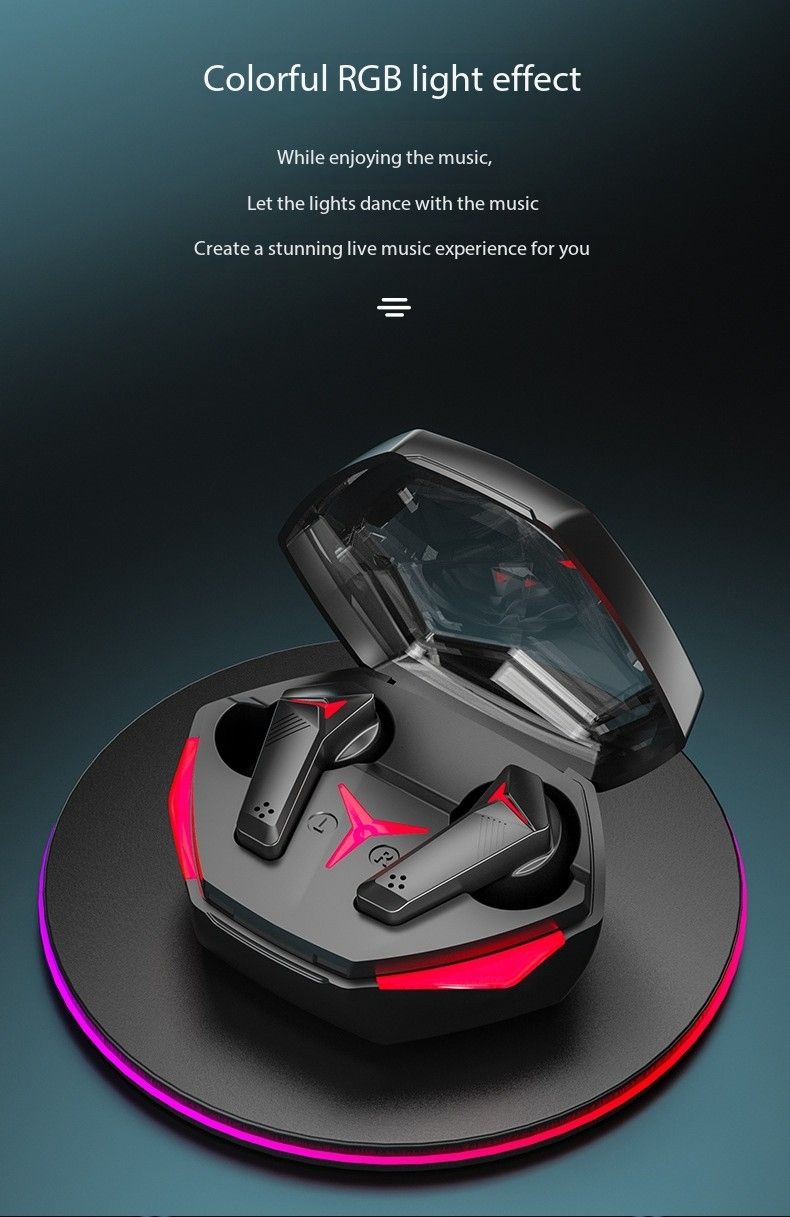 T33 Wireless Gaming Bluetooth Headset High power Touch esports Gaming TWS headset Low latency
