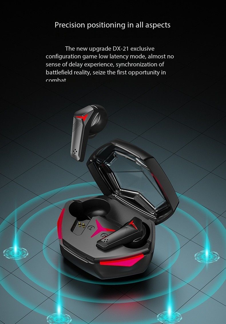 T33 Wireless Gaming Bluetooth Headset High power Touch esports Gaming TWS headset Low latency