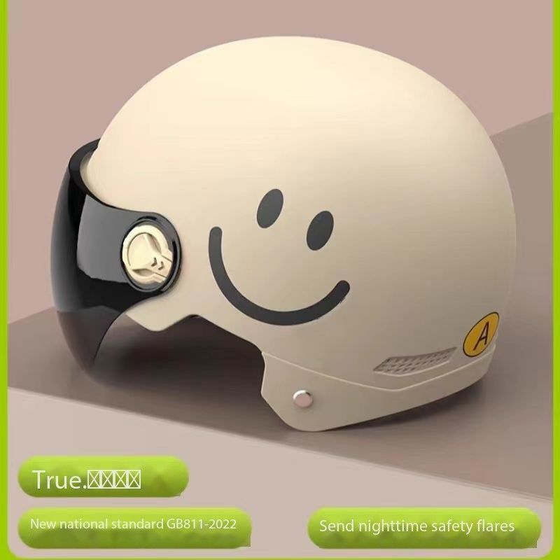 3C certified motorcycle helmet Female summer helmet male national standard battery four seasons general electric vehicle helmet